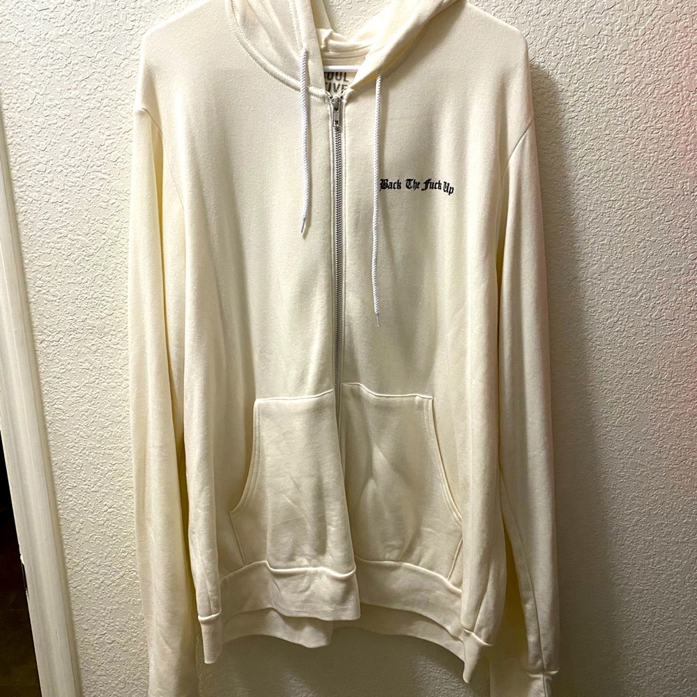 Back the F Up Zipper Sweatshirt